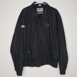 Vintage Turning Point Chad Little Motorsport Windbreaker Jacket Size L Car Race